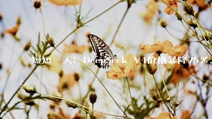 短短一天！DeepSeek V4价格暴降75%，“砍”碎美技术封锁美梦_模型_硅谷_-Pro