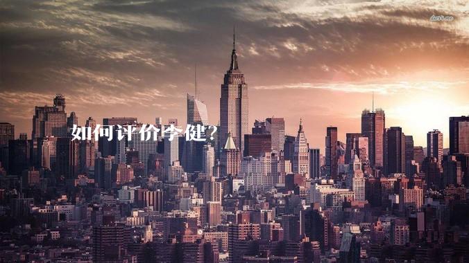 如何评价李健？