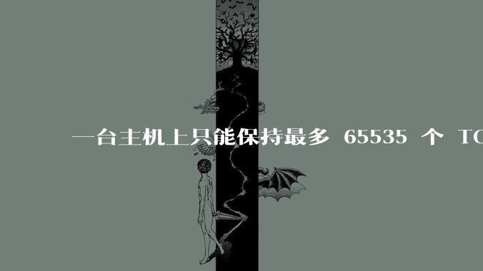 一台主机上只能保持最多 65535 个 TCP 连接吗？