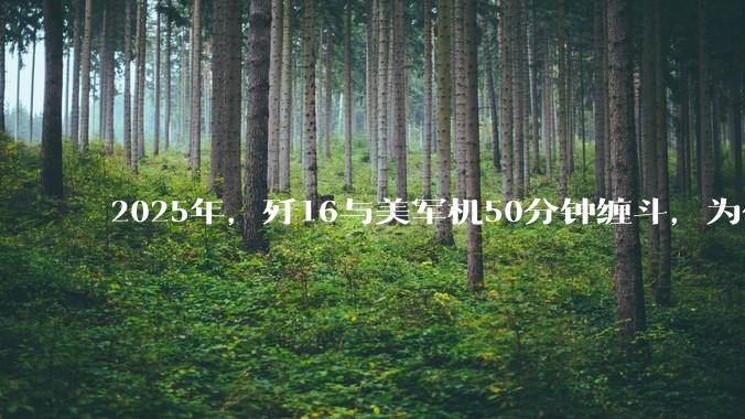 2025年，歼16与美军机50分钟缠斗，为什么知乎上没有任何消息？