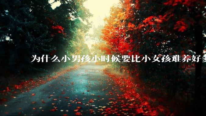 为什么小男孩小时候要比小女孩难养好多?
